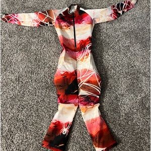 Spyder padded girls GS race suit size 10/12. Excellent condition
